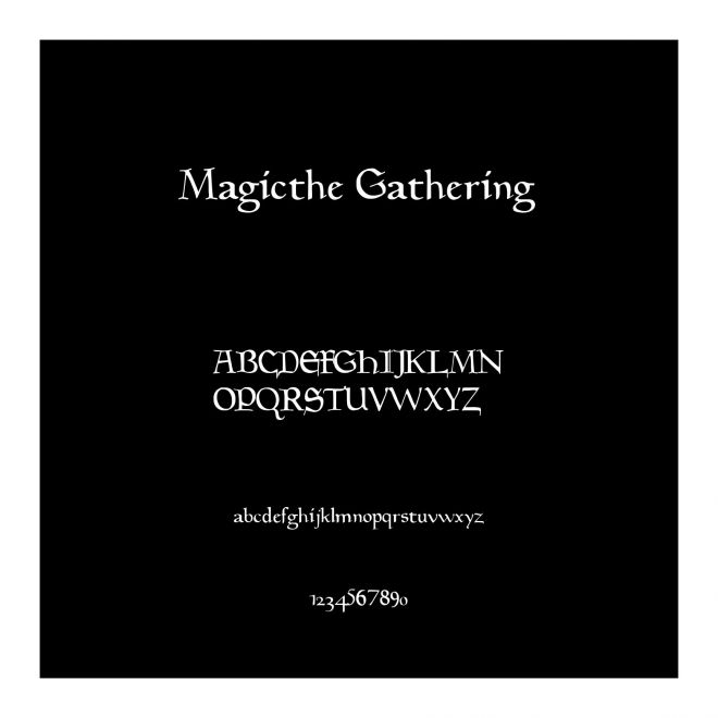 Magicthe Gathering字体免费下载和在线预览-印图网