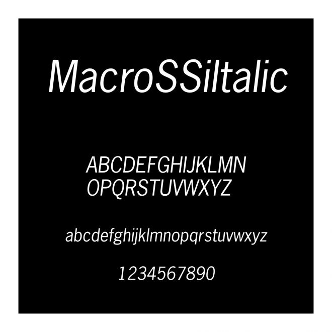 MacroSSiItalic