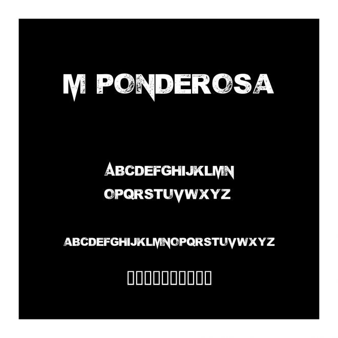 M Ponderosa