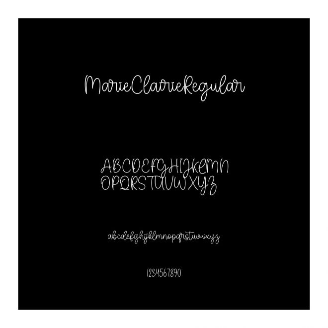 MarieClairieRegular
