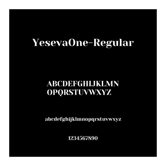 Yeseva One Regular