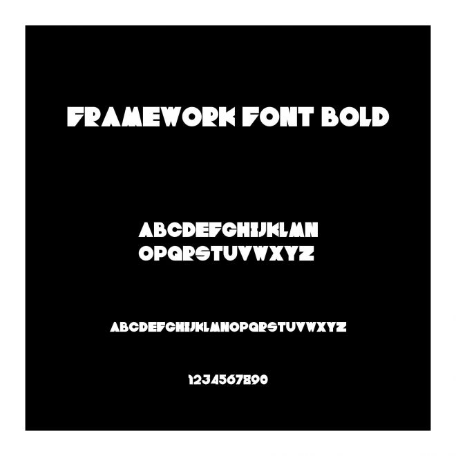 framework font bold