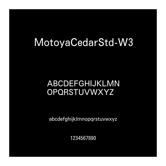 MotoyaCedarStd-W3