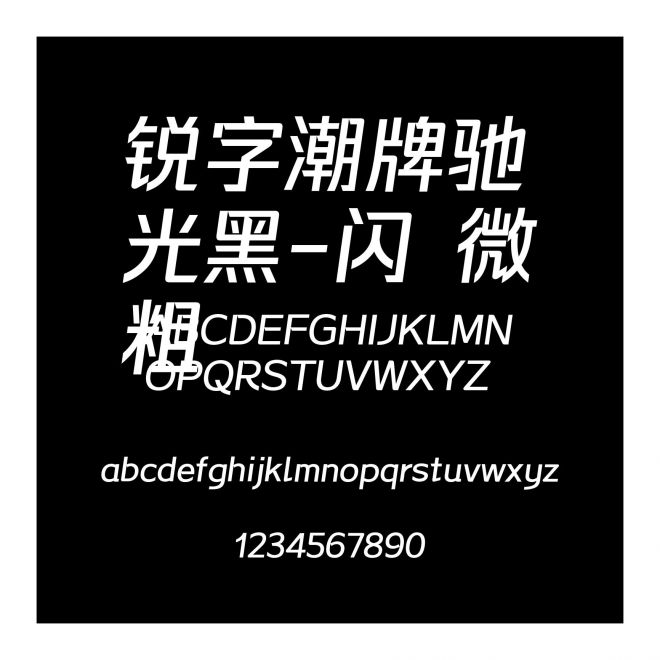 銳字潮牌馳光黑-閃 微粗