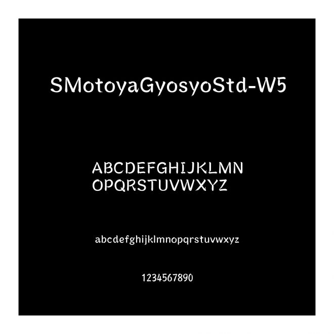 SMotoyaGyosyoStd-W5