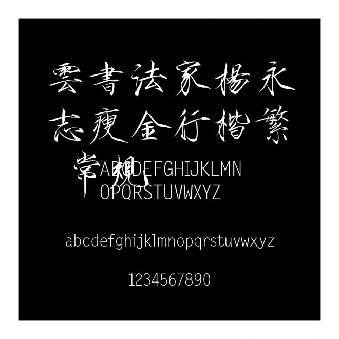 雲(yún)書法家楊永志瘦金行楷繁 常規(guī)