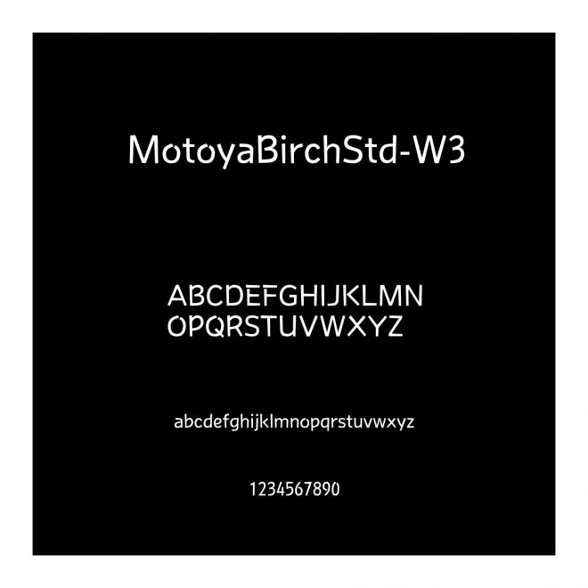 MotoyaBirchStd-W3