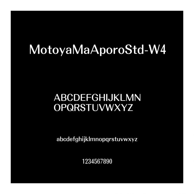 MotoyaMaAporoStd-W4