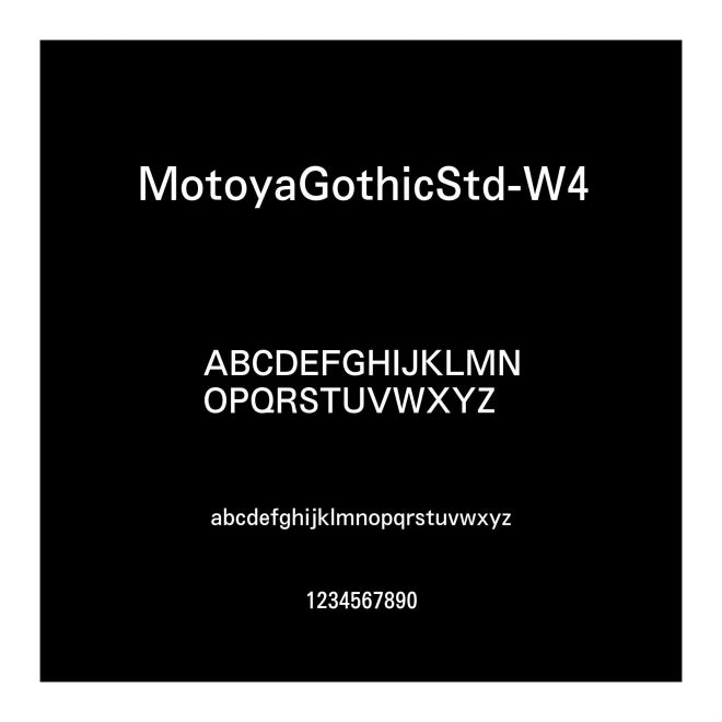 MotoyaGothicStd-W4