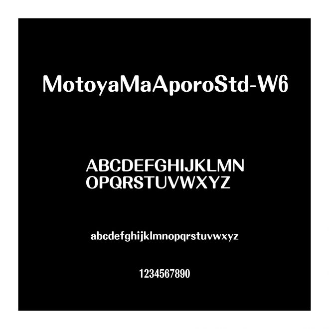 MotoyaMaAporoStd-W6