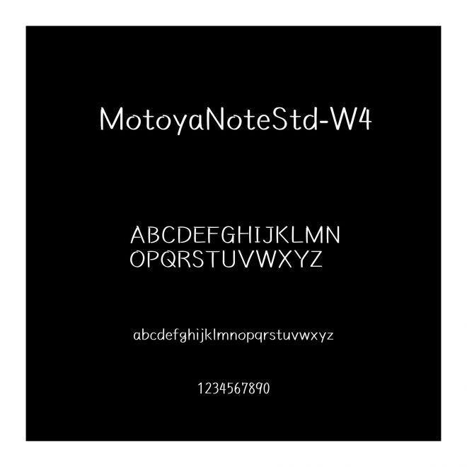 MotoyaNoteStd-W4
