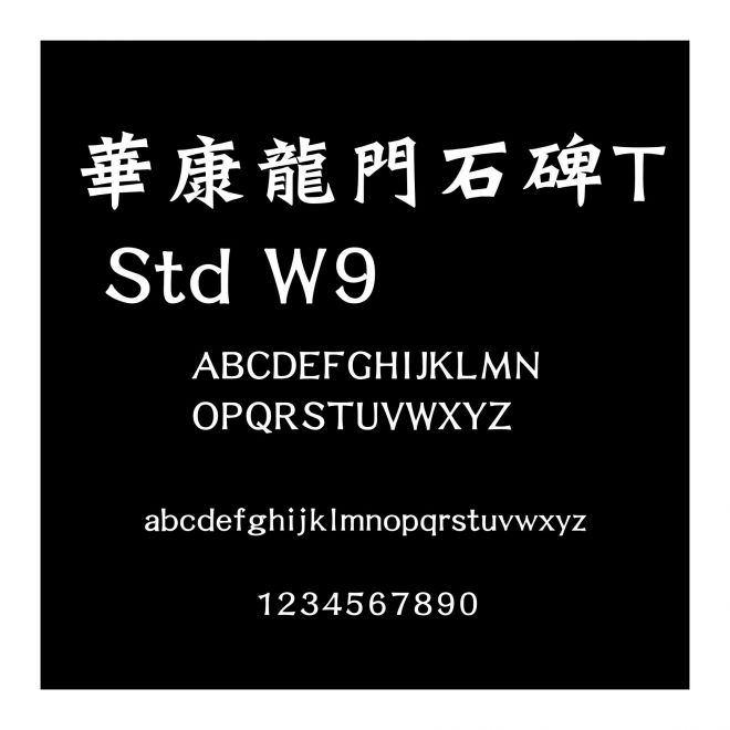 華康龍門石碑T Std W9