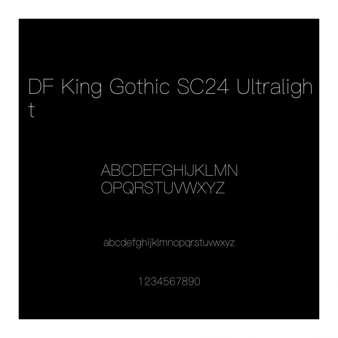 DF King Gothic SC24 Ultralight