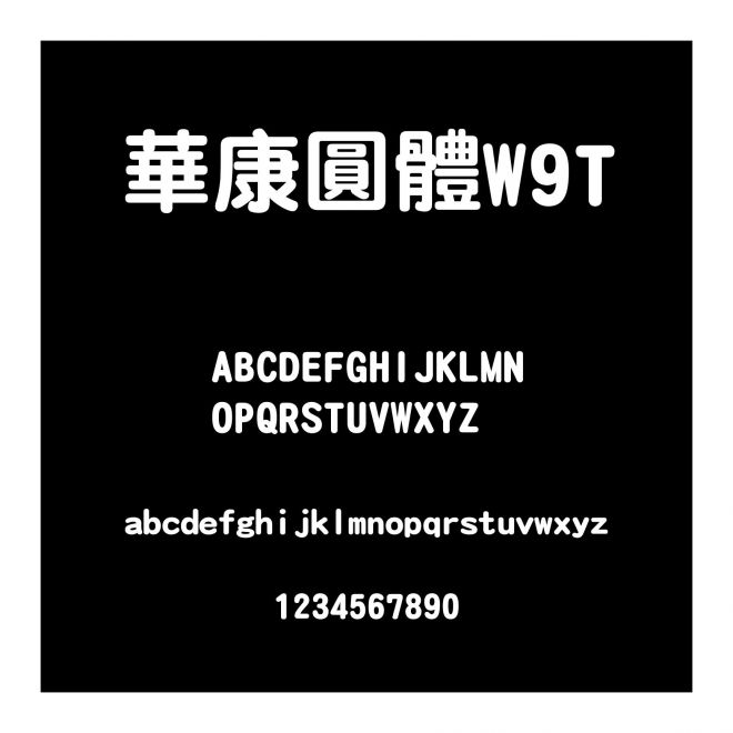華康圓體W9T