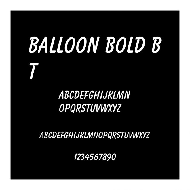 Balloon Bold BT