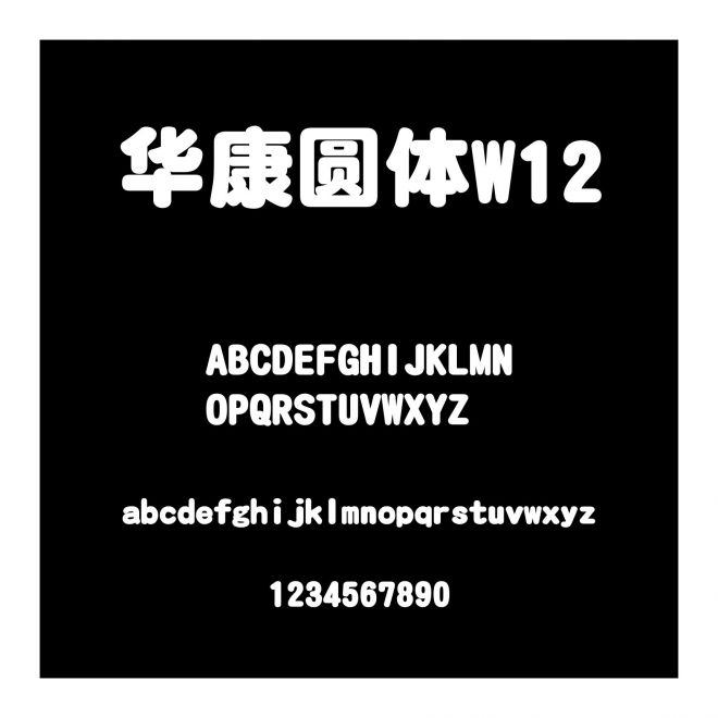 華康圓體W12