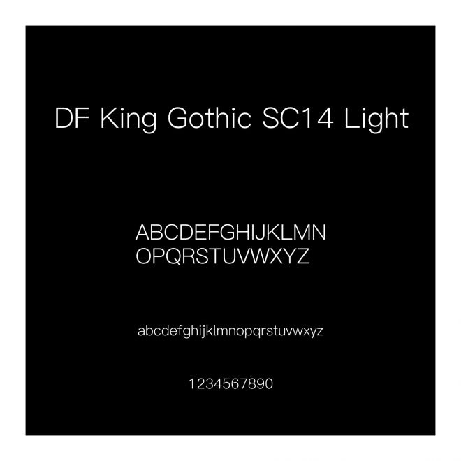 DF King Gothic SC14 Light