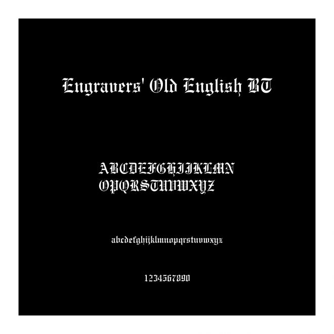 Engravers' Old English BT