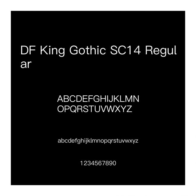 DF King Gothic SC14 Regular