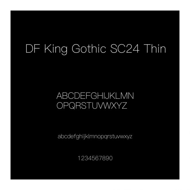 DF King Gothic SC24 Thin