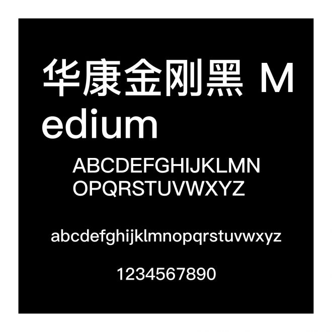 華康金剛黑 Medium