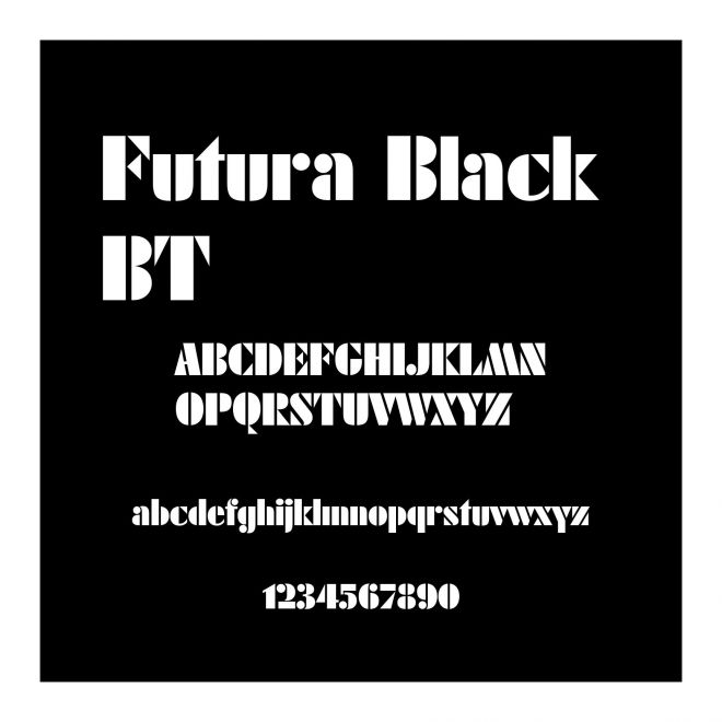 Futura Black BT