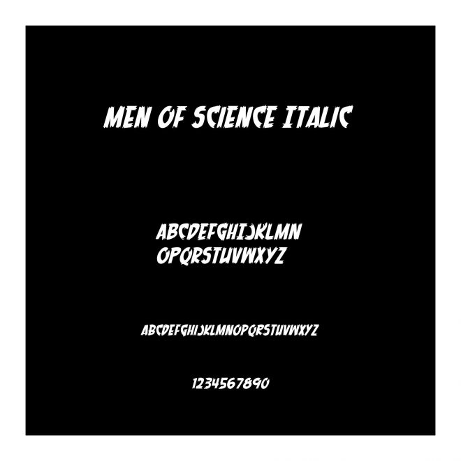 Men of Science Italic