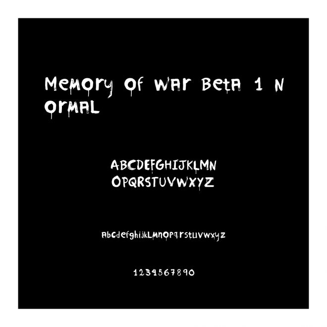Memory of War Beta 1 Normal