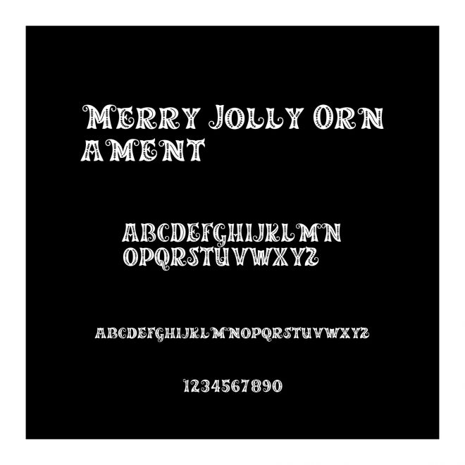 Merry Jolly Ornament