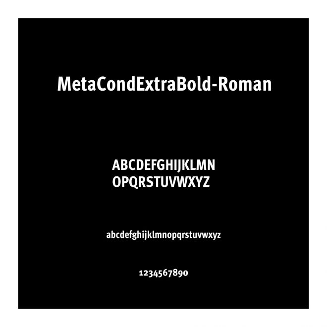 MetaCondExtraBold-Roman
