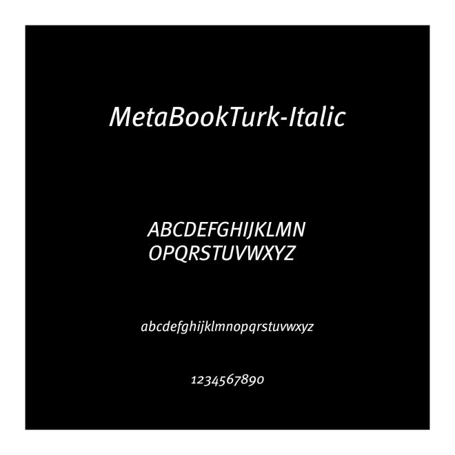 MetaBookTurk-Italic