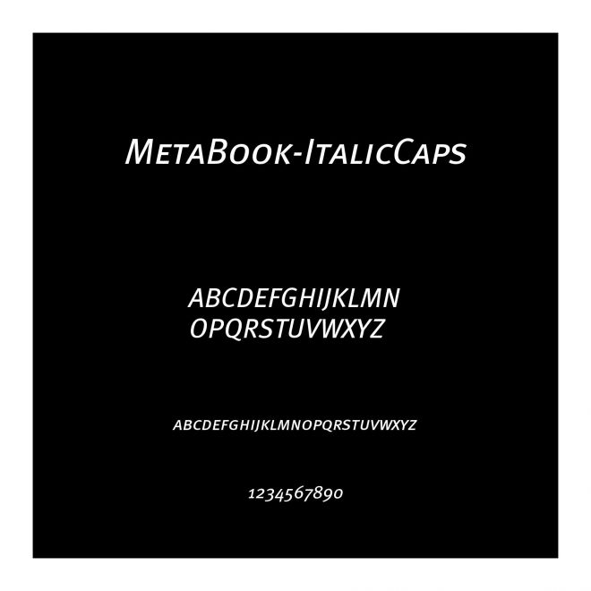 MetaBook-ItalicCaps