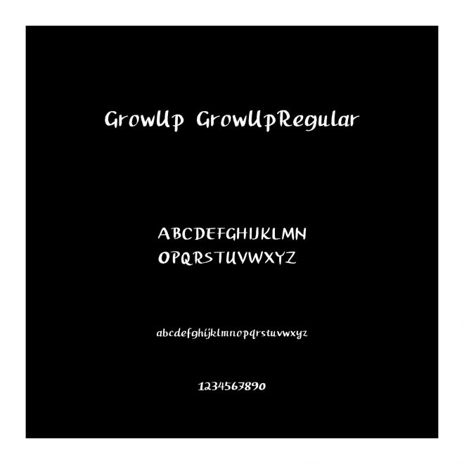 GrowUp GrowUpRegular