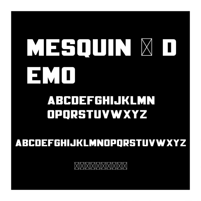 Mesquin - Demo