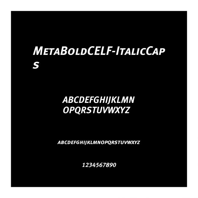 MetaBoldCELF-ItalicCaps