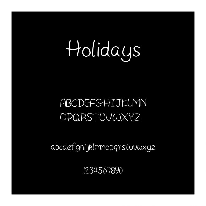 Holidays