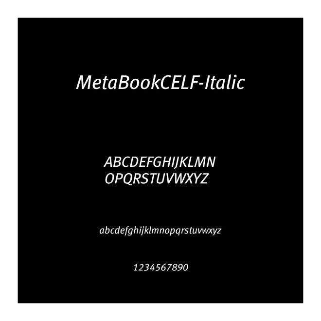 MetaBookCELF-Italic