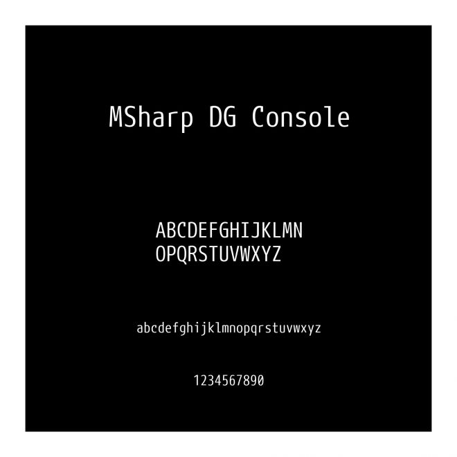 MSharp DG Console