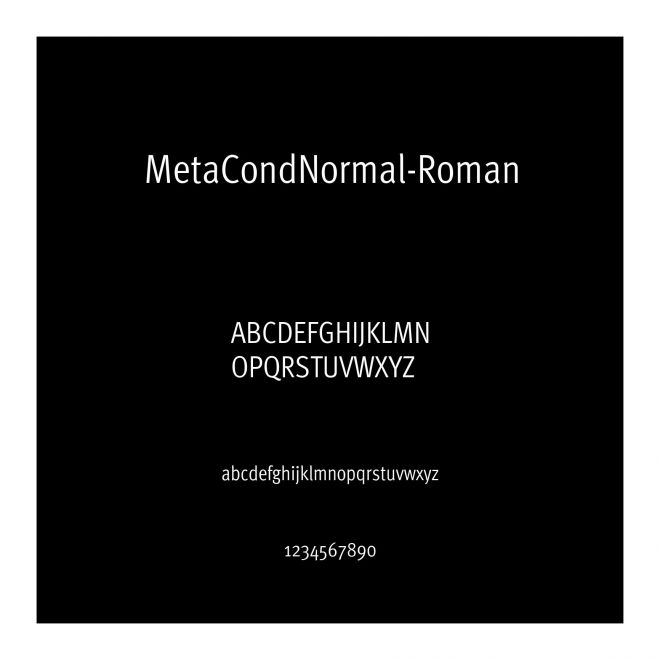 MetaCondNormal-Roman