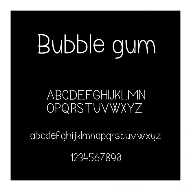Bubble gum