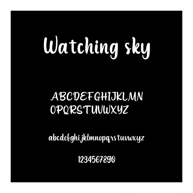 Watching sky