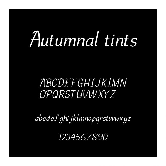 Autumnal tints