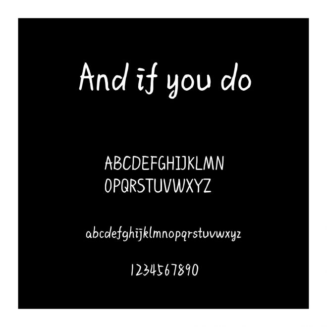 And if you do