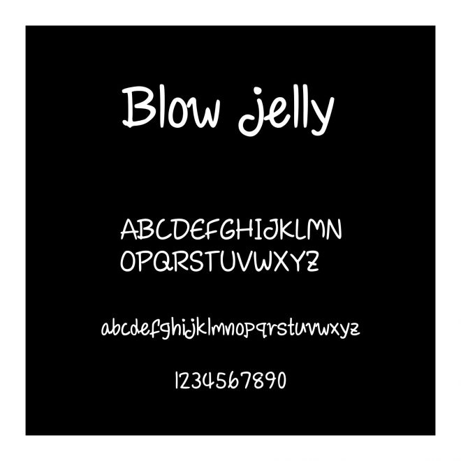 Blow jelly
