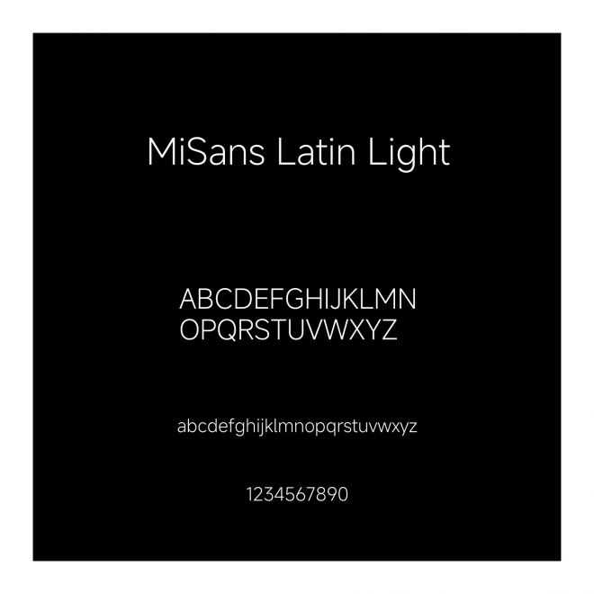 MiSans Latin Light