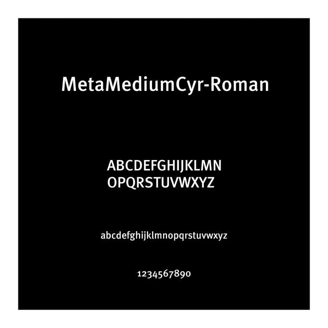 MetaMediumCyr-Roman
