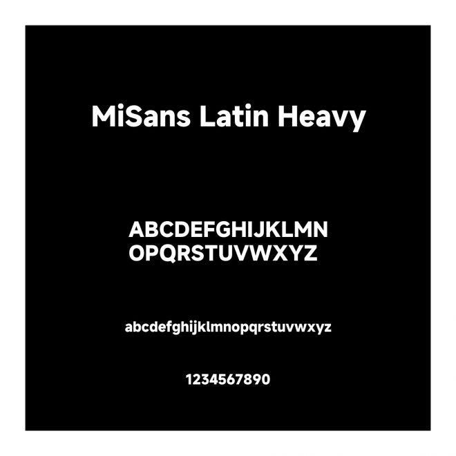 MiSans Latin Heavy