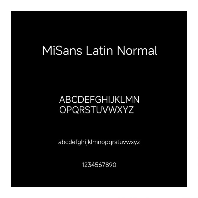 MiSans Latin Normal