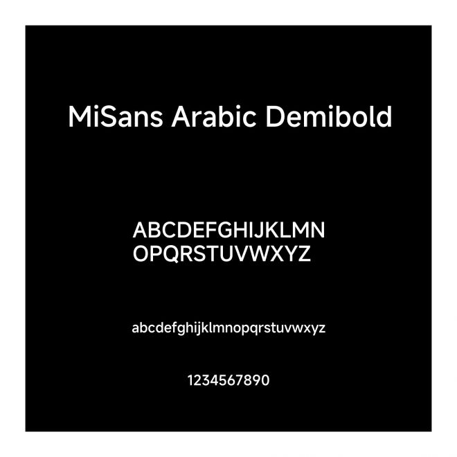 MiSans Arabic Demibold