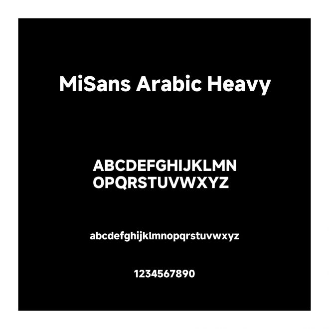 MiSans Arabic Heavy